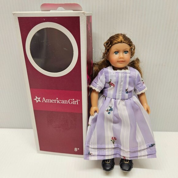 American Girl Felicity Mini Doll 6 Inches In Lavender Traveling Gown Box No Book - Picture 1 of 7